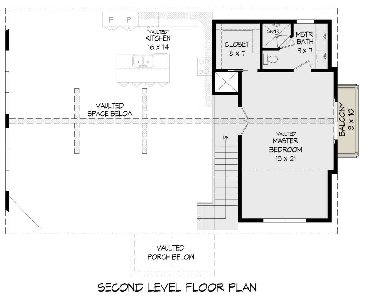 Second Floor for House Plan #940-00545