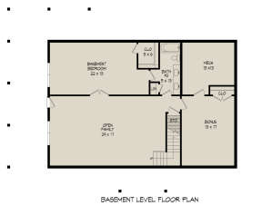 Basement for House Plan #940-00545
