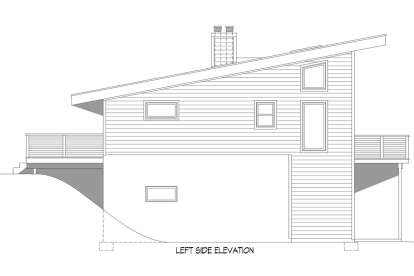 Modern House Plan #940-00546 Elevation Photo