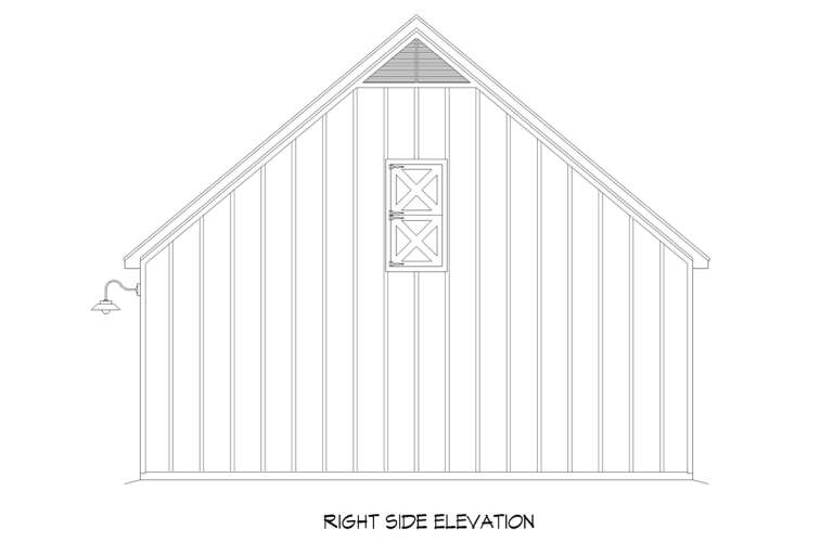 Barn House Plan #940-00547 Elevation Photo