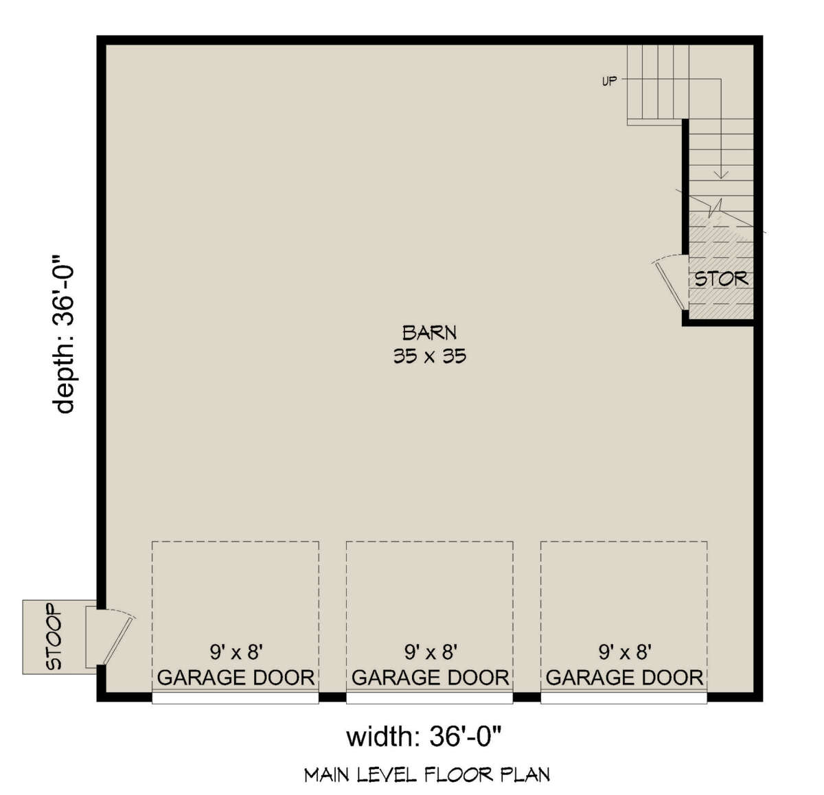 Garage Floor for House Plan #940-00547