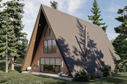 A Frame House Plan #963-00659 Elevation Photo