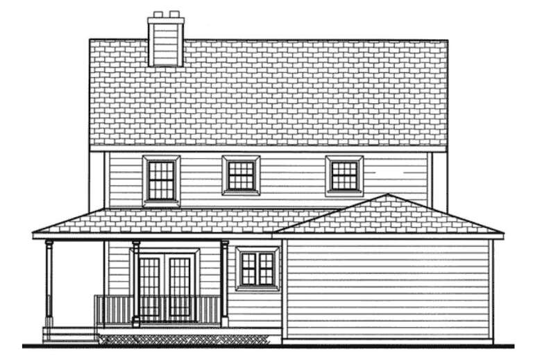 Country House Plan #033-00062 Elevation Photo