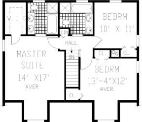 Upper Floor for House Plan #033-00062