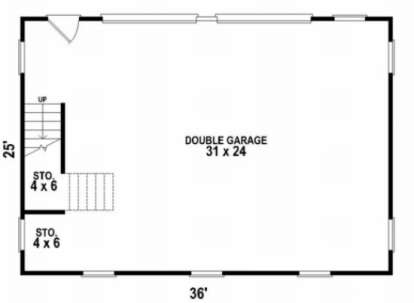 Floorplan 1 for House Plan #053-00405