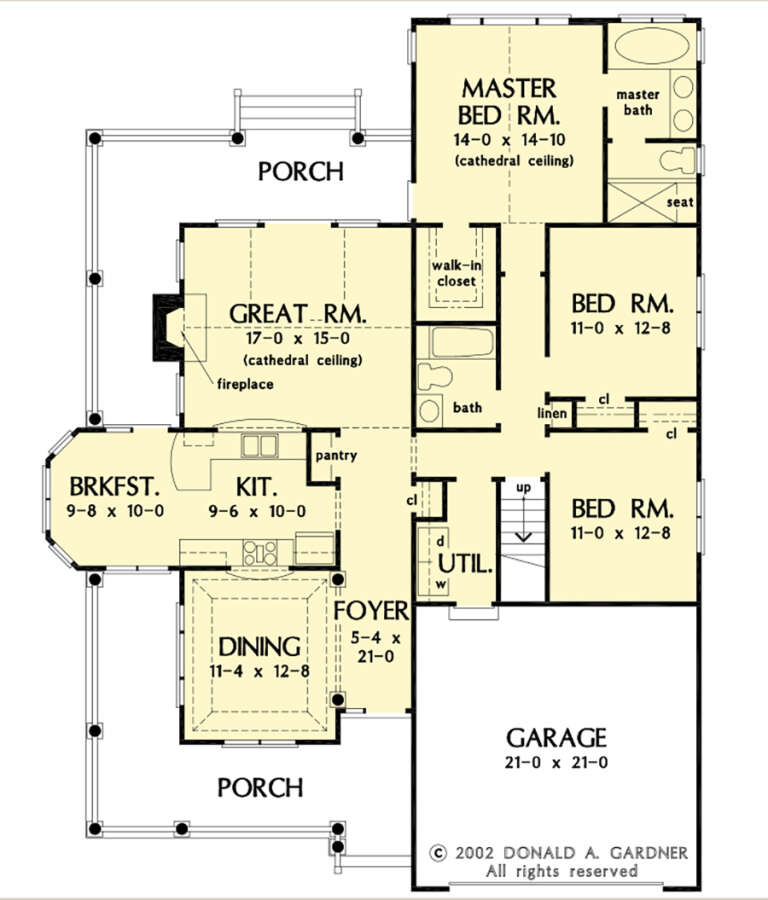 House Plan House Plan #27400 Drawing 1