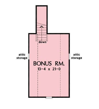 Bonus Room for House Plan #2865-00260