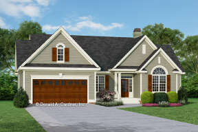 Ranch House Plan #2865-00263 Elevation Photo