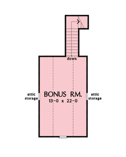 Bonus Room for House Plan #2865-00263