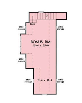 Bonus Room for House Plan #2865-00265
