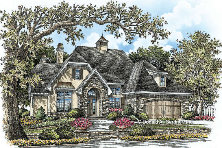French Country House Plan #2865-00267 Elevation Photo