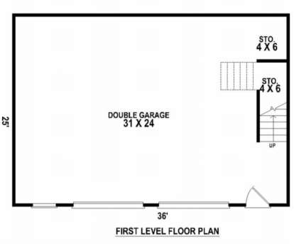 Floorplan 1 for House Plan #053-00406
