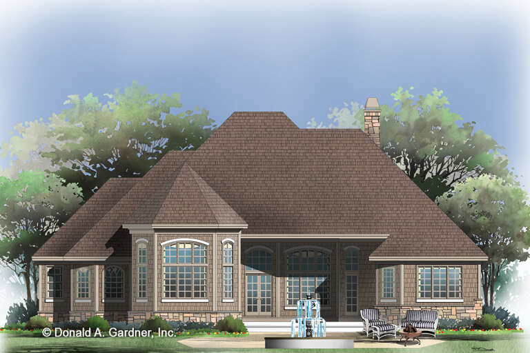 French Country House Plan #2865-00268 Elevation Photo