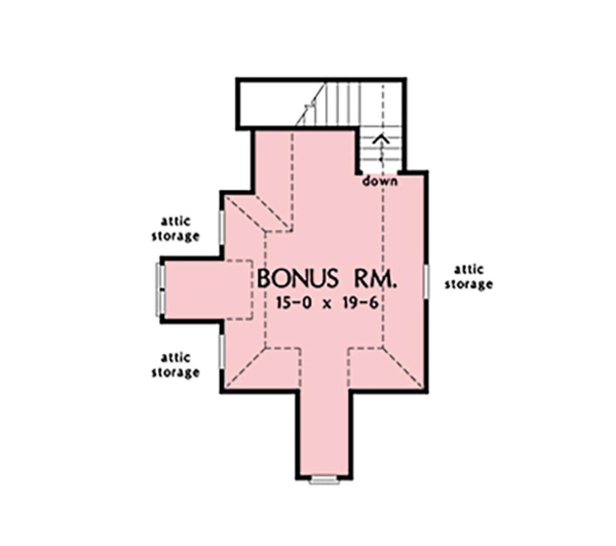 Bonus Room for House Plan #2865-00268