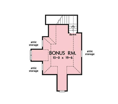 Bonus Room for House Plan #2865-00268