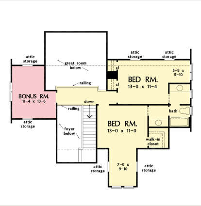 Second Floor for House Plan #2865-00269