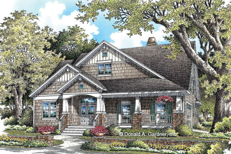 House Plan House Plan #27412 Front Elevation 