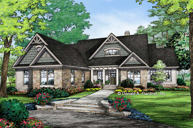 House Plan House Plan #27413 Front Elevation 