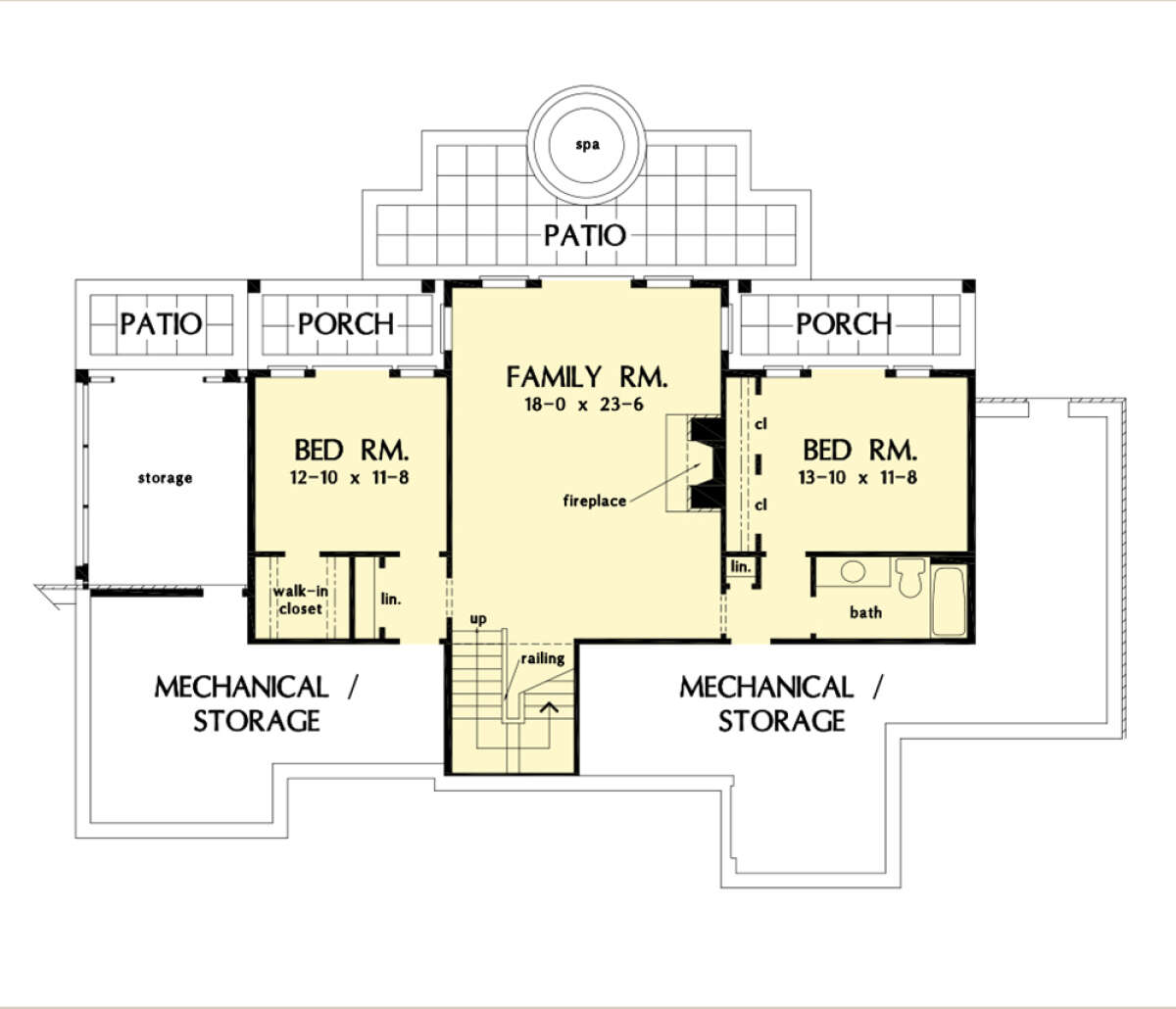 Basement for House Plan #2865-00271
