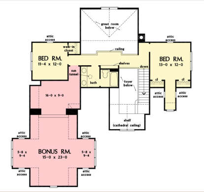 Second Floor for House Plan #2865-00272