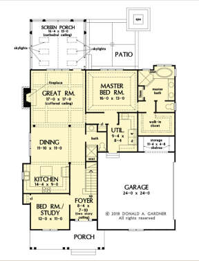Main Floor  for House Plan #2865-00273