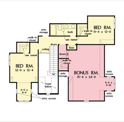 Second Floor for House Plan #2865-00273