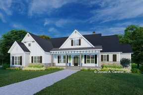 Modern Farmhouse House Plan #2865-00275 Elevation Photo