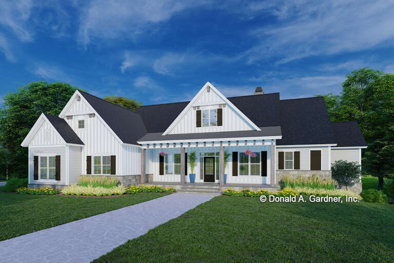 Modern Farmhouse House Plan #2865-00275 Elevation Photo