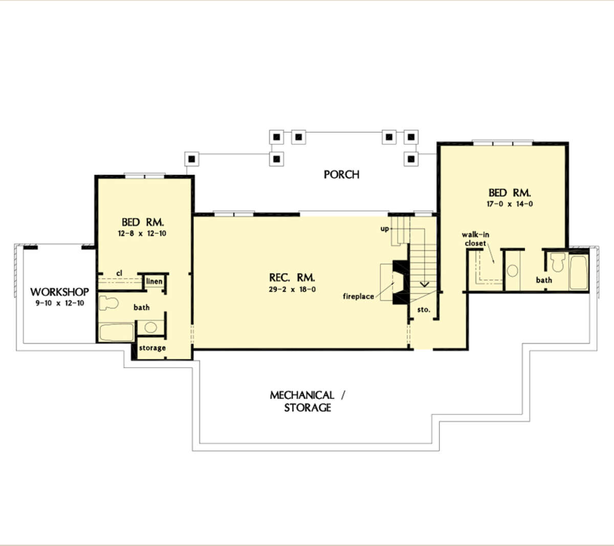 Basement for House Plan #2865-00275