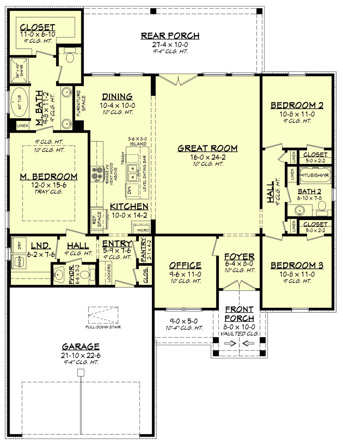 Main Floor  for House Plan #041-00287