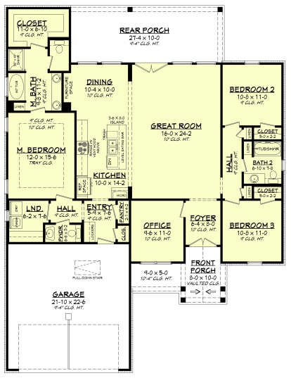 Main Floor  for House Plan #041-00287