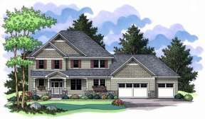 Craftsman House Plan #098-00015 Elevation Photo