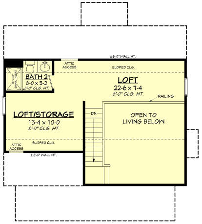 Second Floor for House Plan #041-00288