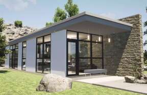 Contemporary House Plan #028-00170 Elevation Photo