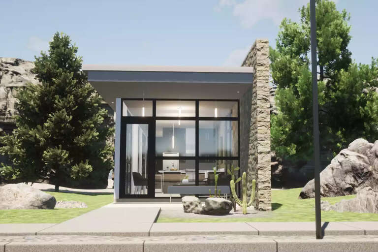 Contemporary House Plan #028-00170 Elevation Photo