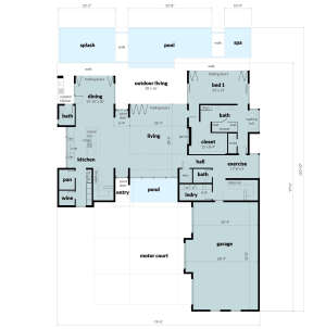 Main Floor  for House Plan #028-00173