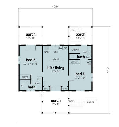 Main Floor  for House Plan #028-00174