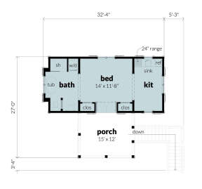 Main Floor  for House Plan #028-00175