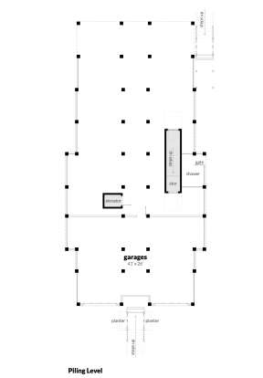Garage Level for House Plan #028-00176