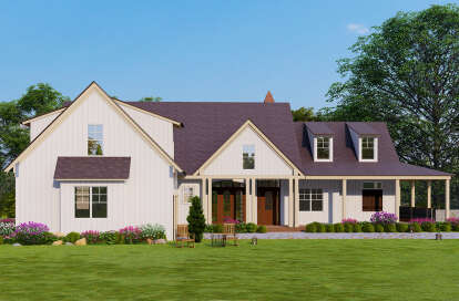 Modern Farmhouse House Plan #699-00301 Elevation Photo