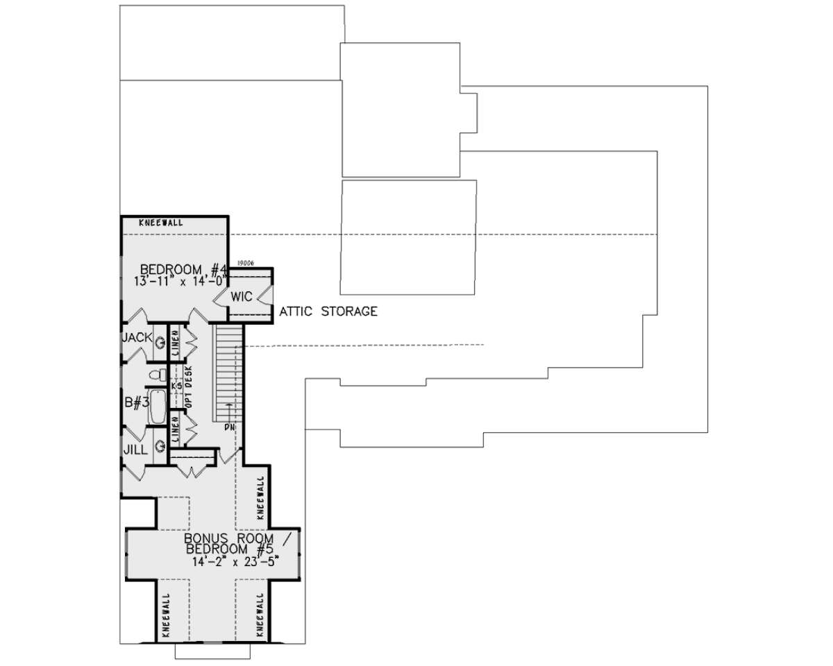 Second Floor for House Plan #699-00301