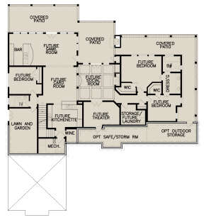 Basement for House Plan #699-00301