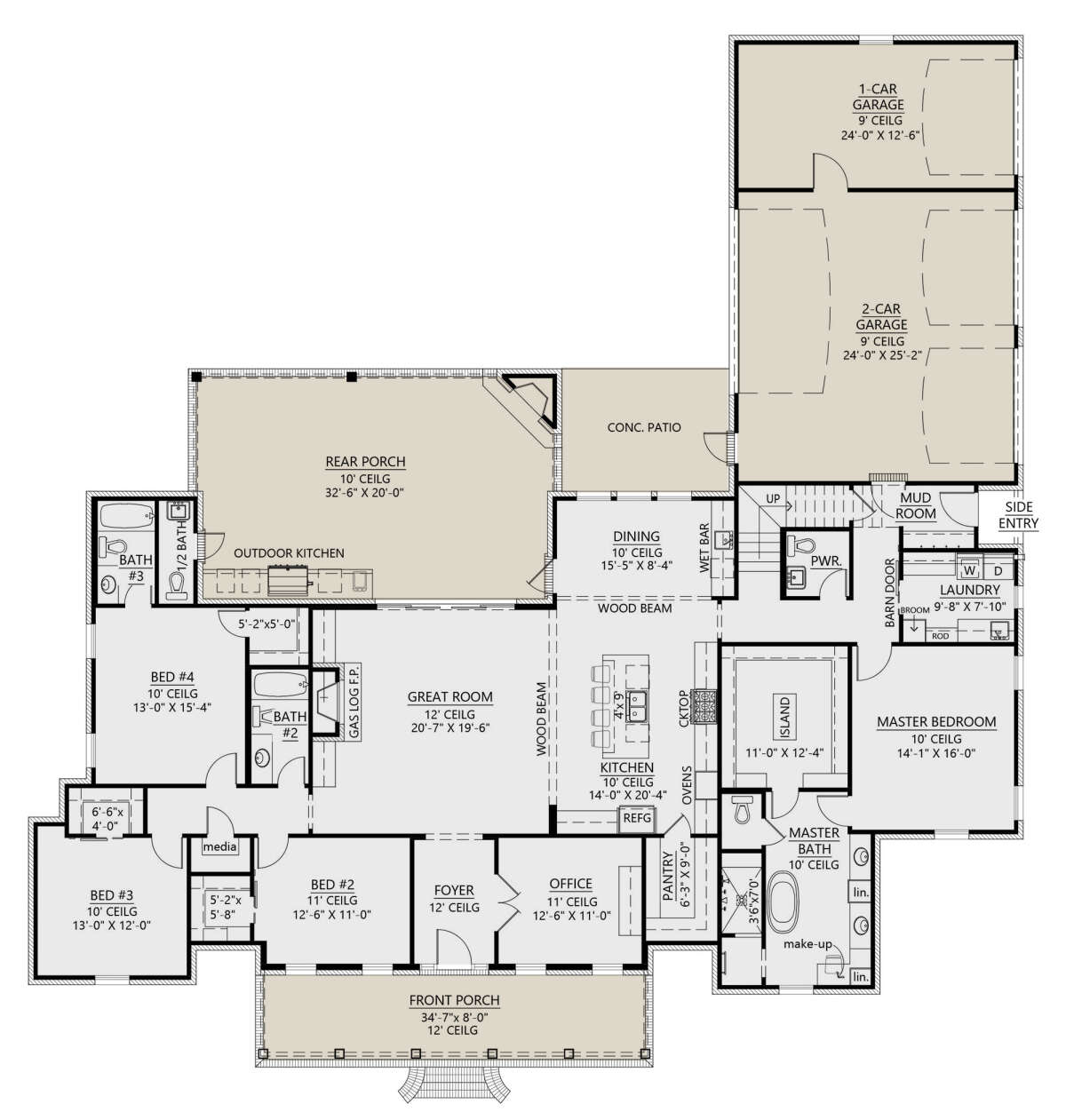 Main Floor for House Plan #4534-00082