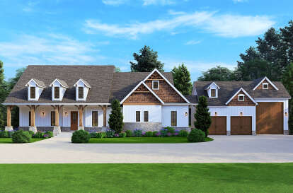 Craftsman House Plan #699-00302 Elevation Photo