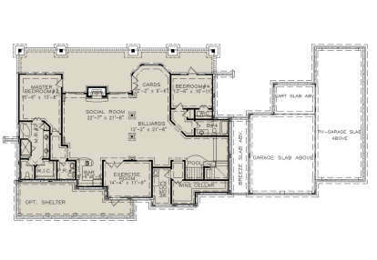 Basement for House Plan #699-00302