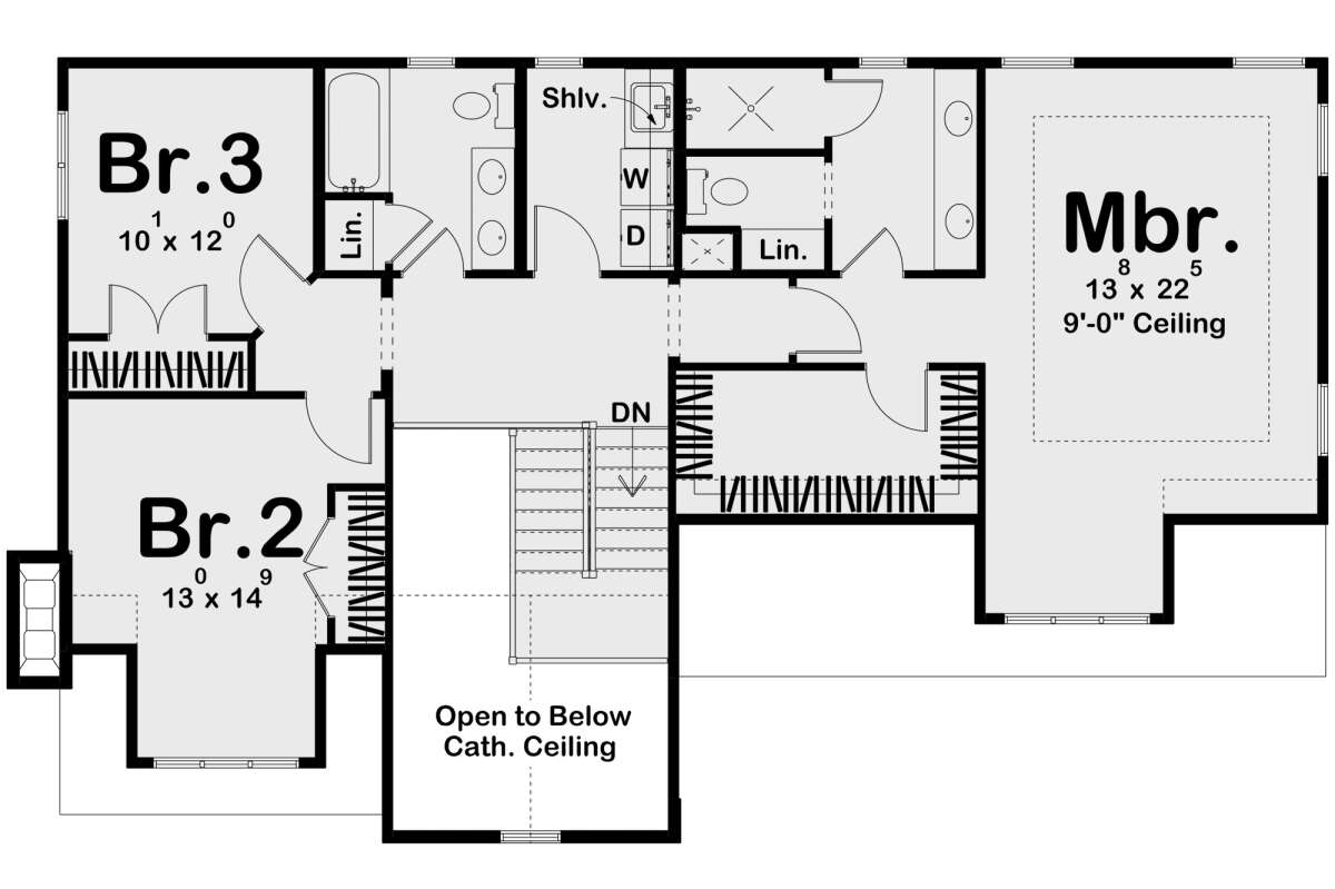 Second Floor for House Plan #963-00661
