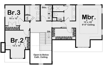 Second Floor for House Plan #963-00661