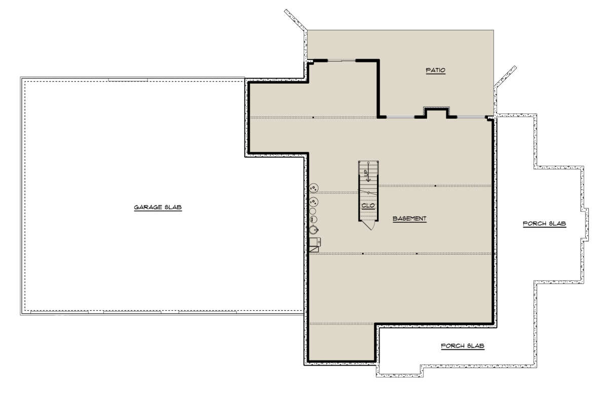 Basement for House Plan #5032-00158