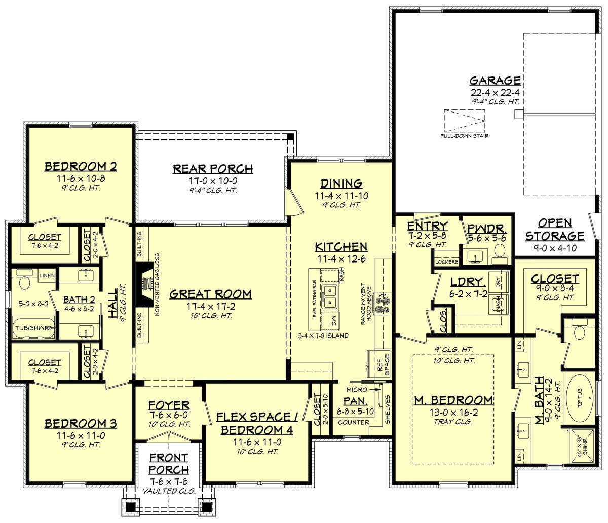 Main Floor  for House Plan #041-00289
