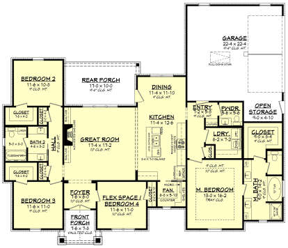 Main Floor  for House Plan #041-00289